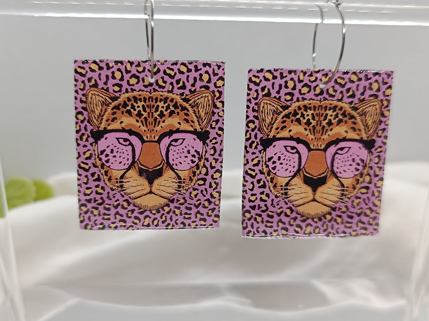 Acrílico leopardo rosa