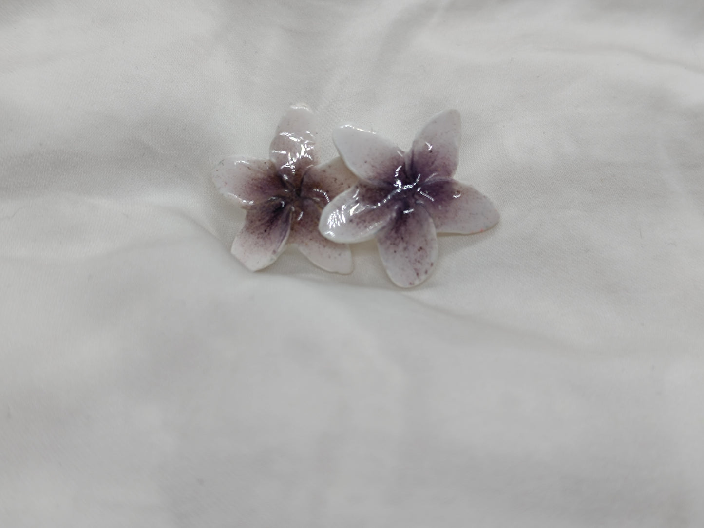 Pendientes Plumeria mini