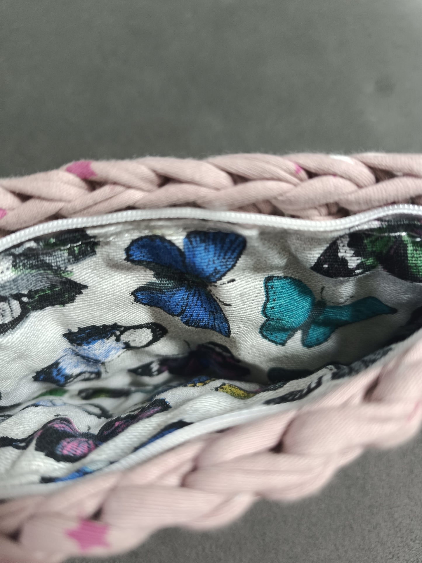 Bolso cartera Lulú blanco-rosa