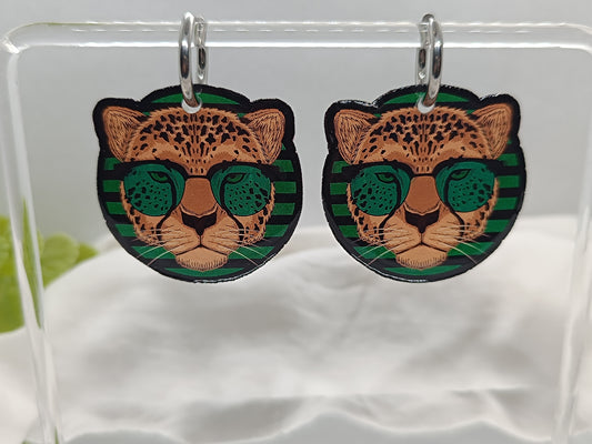 Acrílico leopardo verde