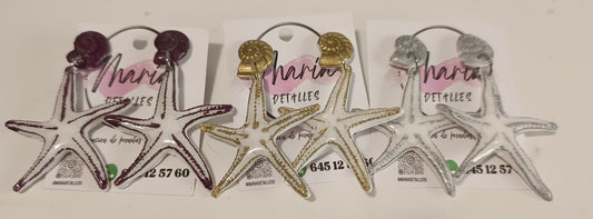 Pendientes Estrella de mar