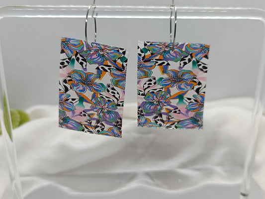 Acrílico estampado flores