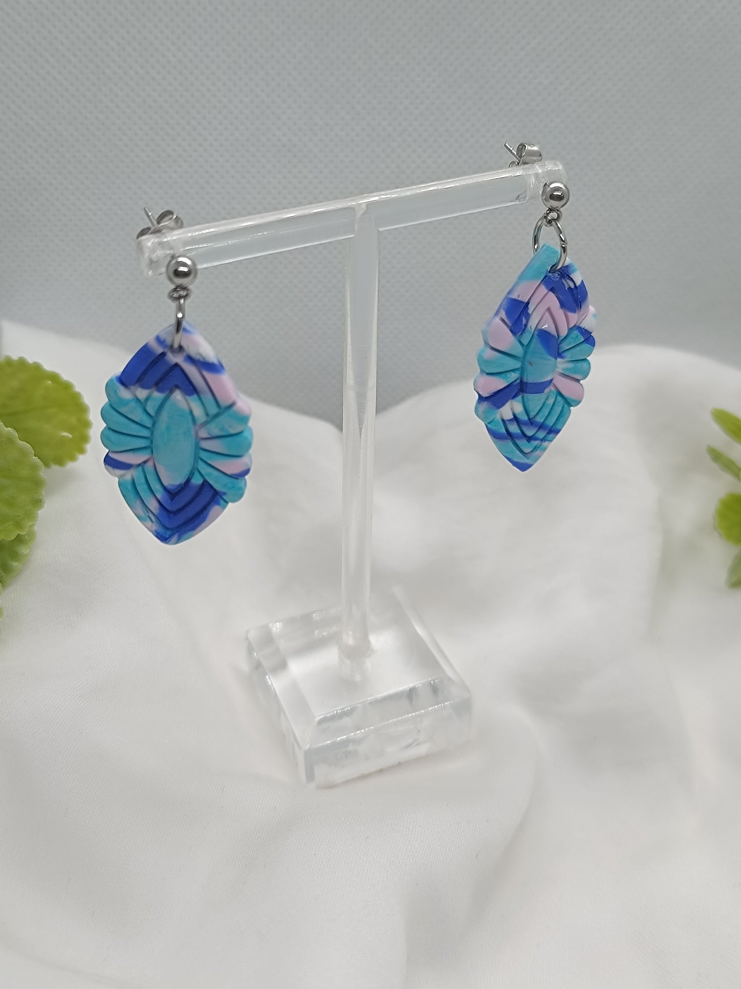 Pendientes Sofía multicolor azul