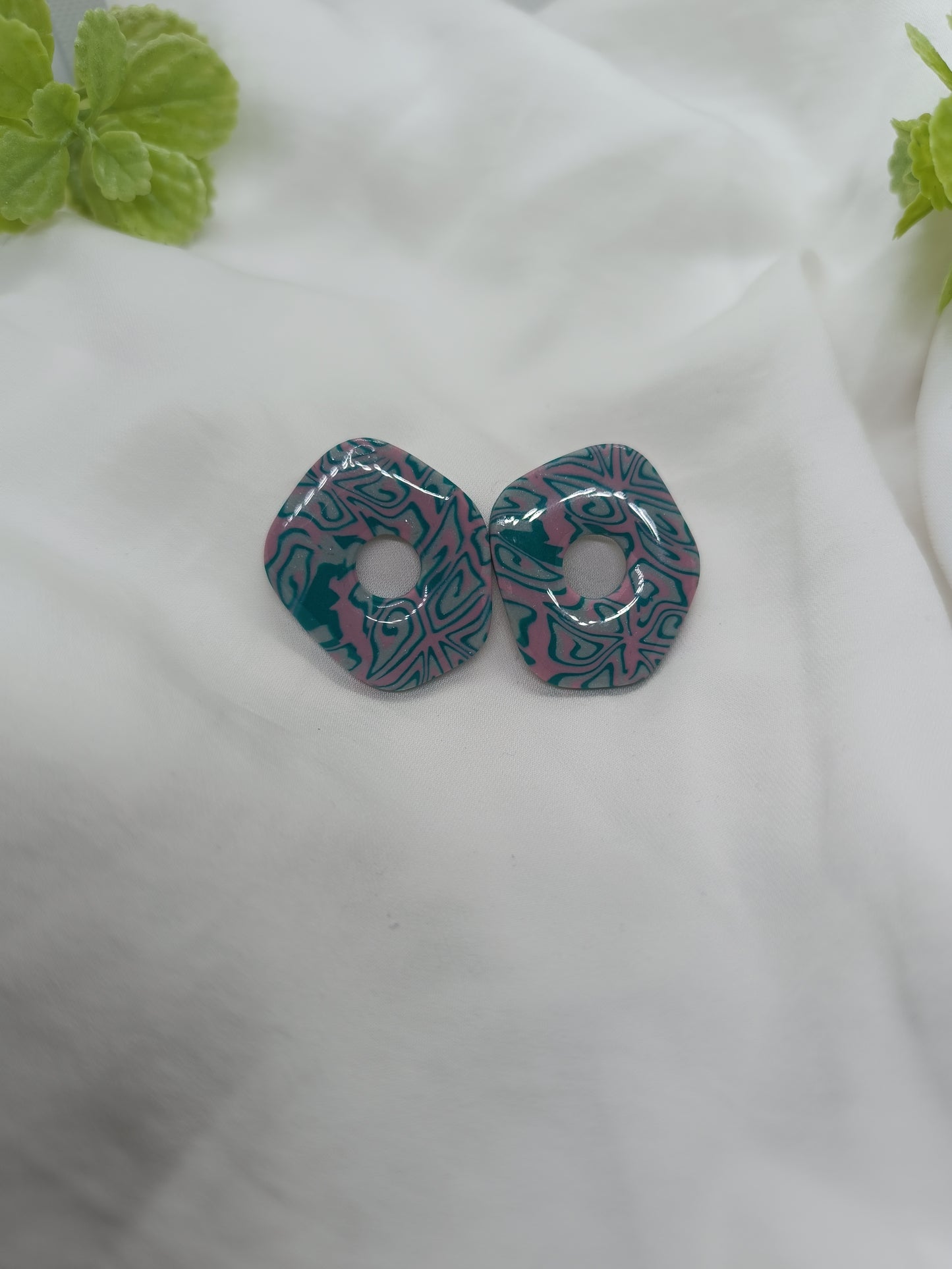 Pendientes Donuts maxi, estampados