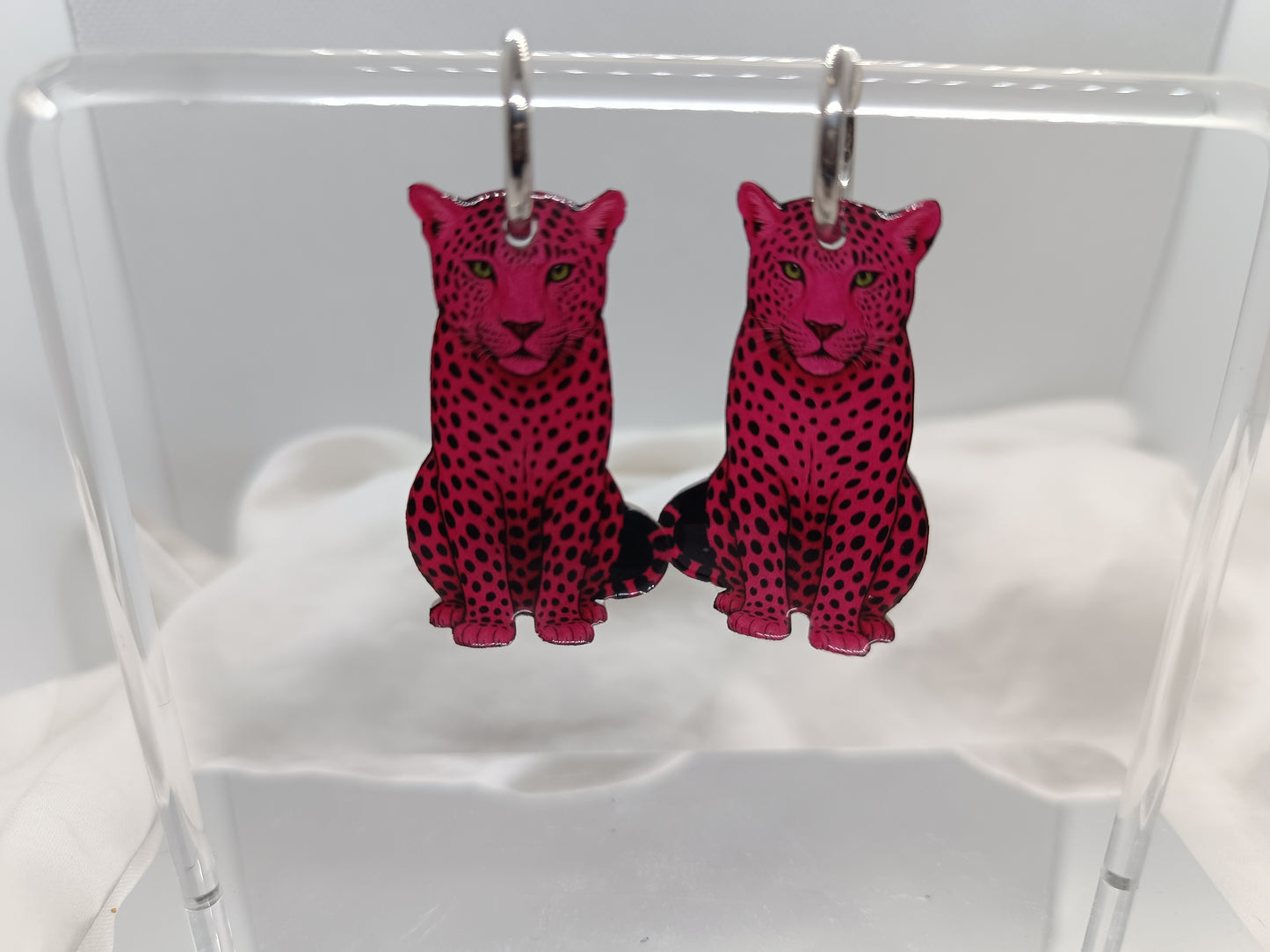 Acrílico leopardo rosa