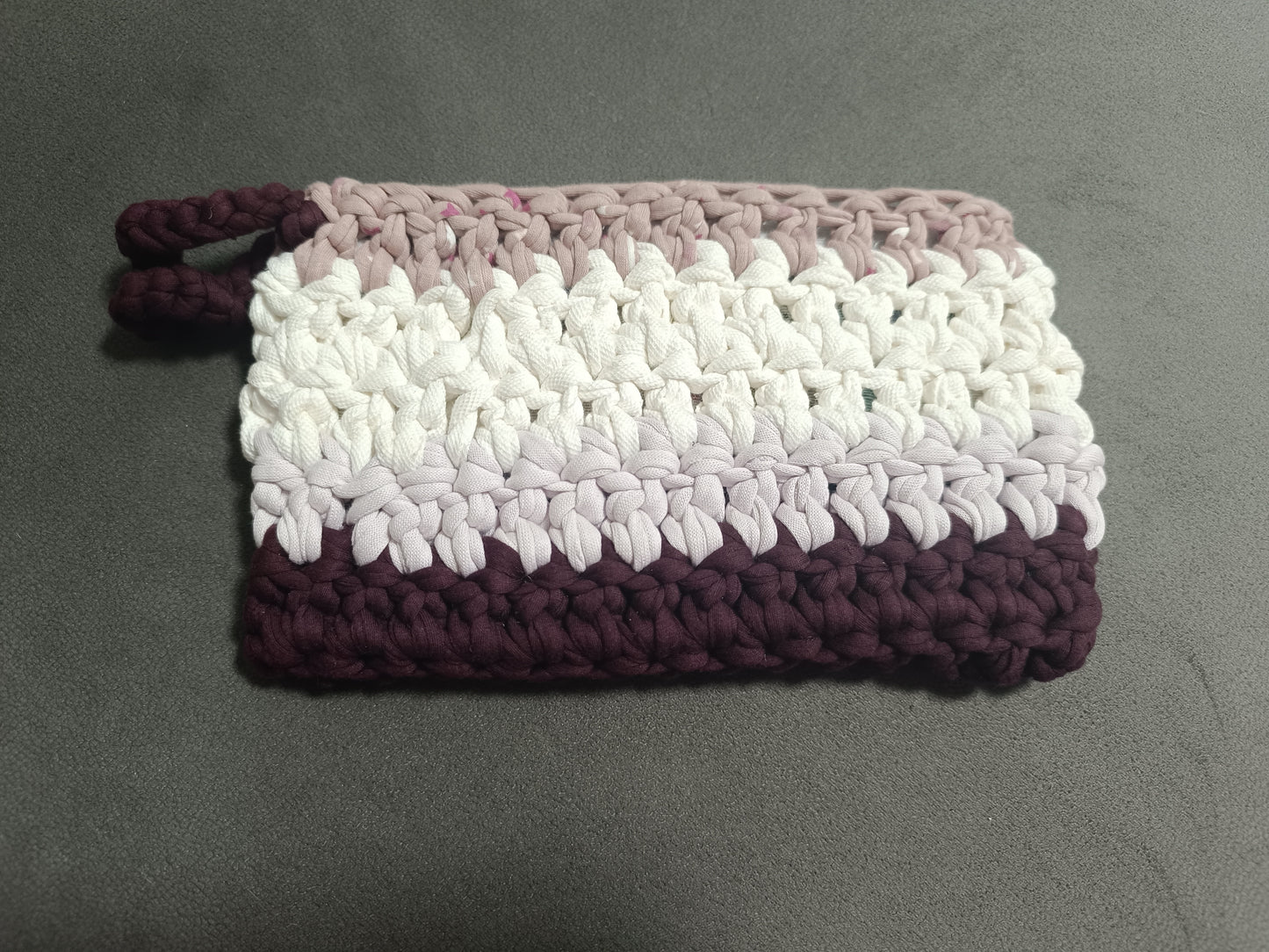 Bolso cartera Lulú blanco-rosa